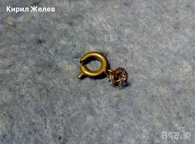 Стара БРОНЗОВА ЗАКОПЧАЛКА За ВЕРИЖКА ГЕРДАНЧЕ ГРИВНА Със СРЕБРО 925 ЕЛЕМЕНТИ от СИНДЖИРЧЕ 49888, снимка 2 - Антикварни и старинни предмети - 49147646