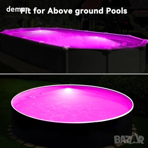 LED осветление за басейн LyLmLe с външна резба 5 см, 15W RGB, Ø190 мм, 12VAC, снимка 6 - Басейни и аксесоари - 51373150