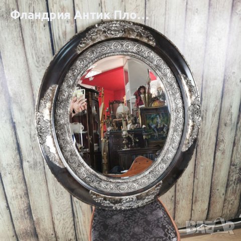 Овално огледало "Ренесанс" /силвър/ , снимка 2 - Огледала - 38122459