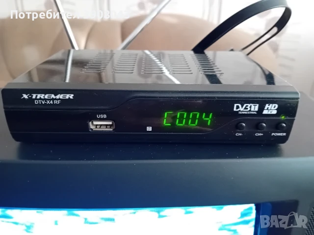 Телевизор JVC 14"+Декодер HD, снимка 4 - Телевизори - 50551778