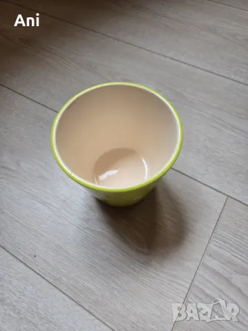 Зелена кашпа /саксийка, снимка 3 - Саксии и кашпи - 49933703