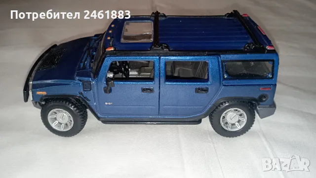 1/27 Maisto Hummer H2. Метална количка, снимка 2 - Колекции - 47614423