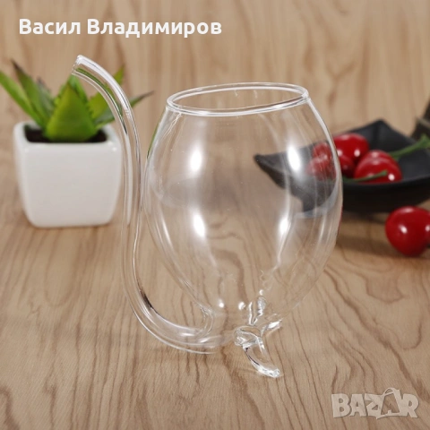 Чаша за Вино - Вампир 300ml боросиликатно стъкло , снимка 2 - Чаши - 53029860