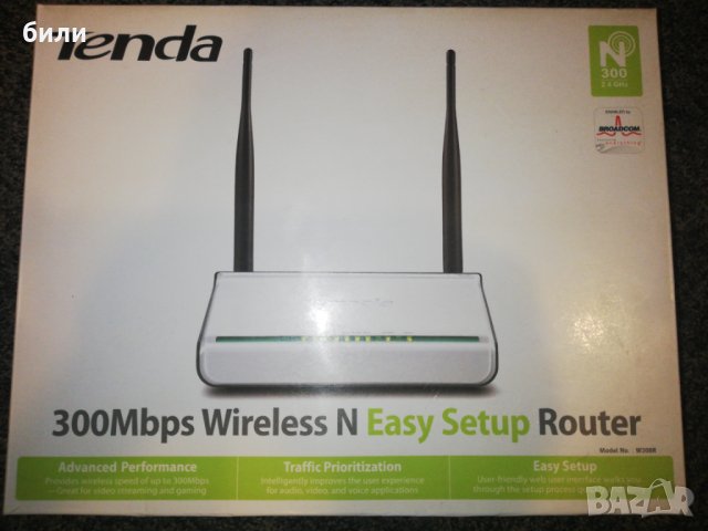 Tenda 300 Mbps Wiereless N Easy Setup Router , снимка 1 - Рутери - 32575694