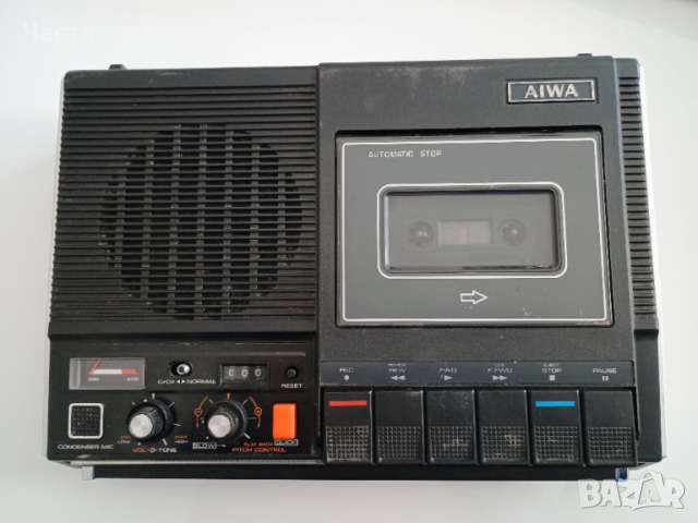 ПРОМОЦИЯ! ОРИГИНАЛЕН Запазен касетофон с диктофон AIWA TP-770, снимка 2 - Радиокасетофони, транзистори - 52934281