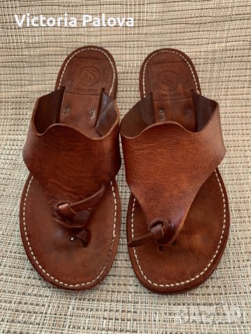 Ултрамодерни  скъпи чехли,естествена кожа