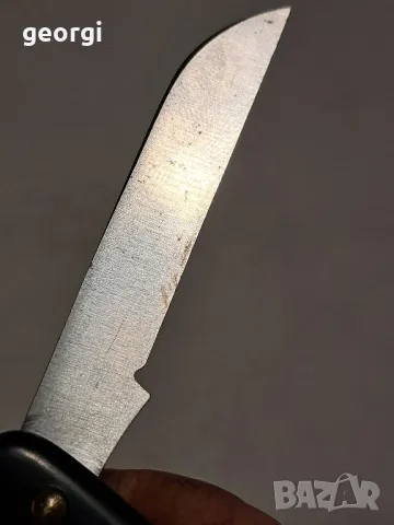 стар немски овощарски сгъваем нож  Solingen Hugo Koller , снимка 4 - Ножове - 48028523