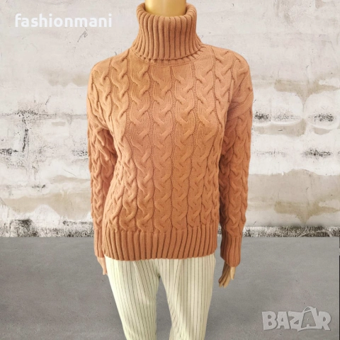 ДАМСКИ ПУЛОВЕР С ПОЛО ЯКА- код 1242