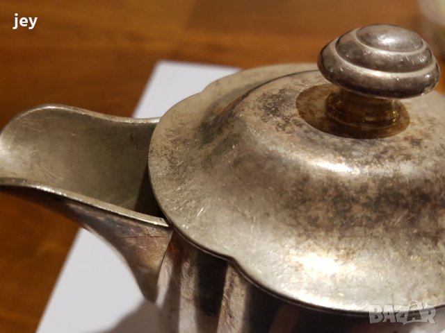 Стара сребърна каничка Wellner, снимка 3 - Други ценни предмети - 27131441