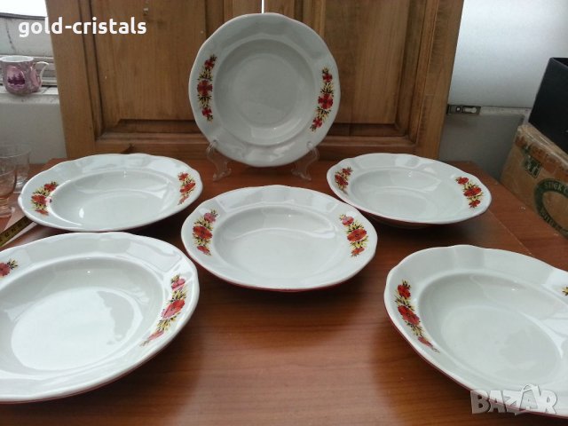 Стар български порцелан чинии дълбоки