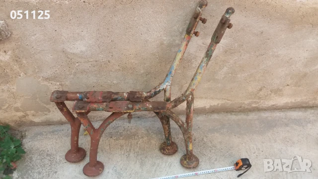 Отлични масивни чигунени стойки от пейка - 30 кг. царско време , снимка 11 - Градински мебели, декорация  - 50659865