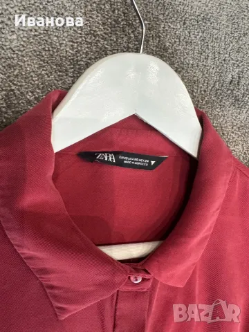 Дамска рокля в малинов цвят, снимка 4 - Рокли - 49877998