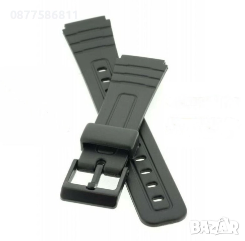 	НОВА ЧЕРНА СИЛИКОНОВА ГУМЕНА КАИШКА ЗА ЧАСОВНИК CASIO. СИЛИКОНОВИ ГУМЕНИ КАИШКИ ЗА ЧАСОВНИЦИ КАСИО, снимка 4 - Каишки за часовници - 51613134