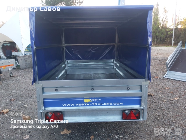 Туристическо, самосвално ремарке VESTA LIGHT 20 с брезент и шпригли Н120, снимка 9 - Ремаркета - 51965341