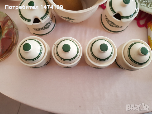 комплект за подправки Victorian pottery, снимка 2 - Аксесоари за кухня - 44892022