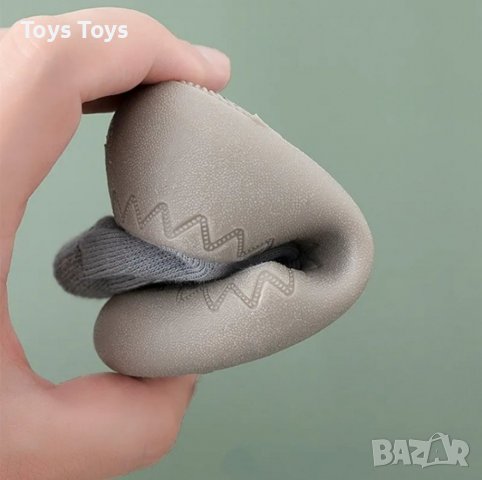 Детски/ бебешки пантофи тип чорапи с гумена подметка/ наколенки, снимка 3 - Детски пантофи - 39687661