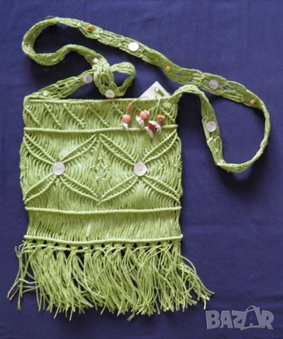 Ефектна нова дамска плетена чанта, снимка 1 - Чанти - 27906109