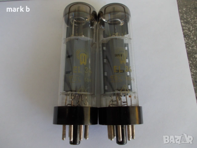 Радиолампи чифт EL34 RFT, снимка 3 - Други - 53071880