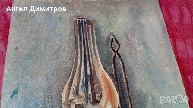 Ангел Ботев картина акварел 1948 г, снимка 5 - Картини - 39068780