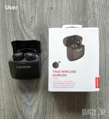 Lenovo True Wireless Earbuds HT20, снимка 2 - Bluetooth слушалки - 42946167