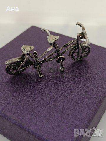 Красиво сребърно двойно колело , снимка 1