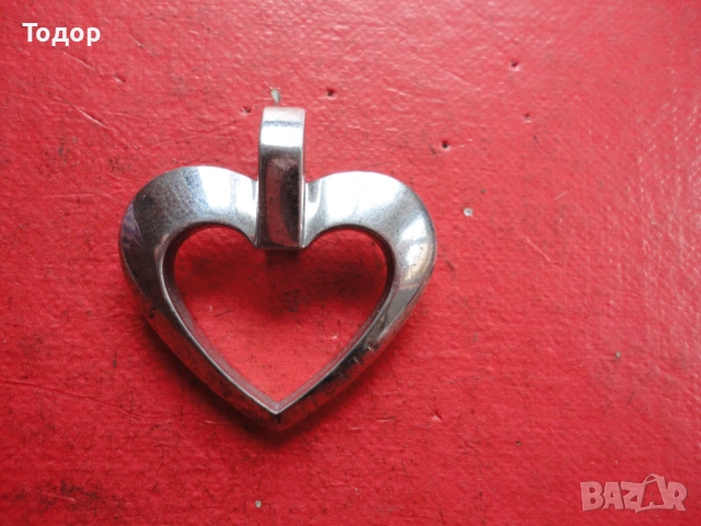 Дизайнерско сребърно колие медальон сърце Jeytte 925, снимка 3 - Колиета, медальони, синджири - 53061182