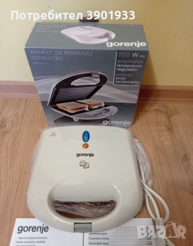 Сандвич тостер GORENJE SM701IY, снимка 2 - Тостери - 53121832