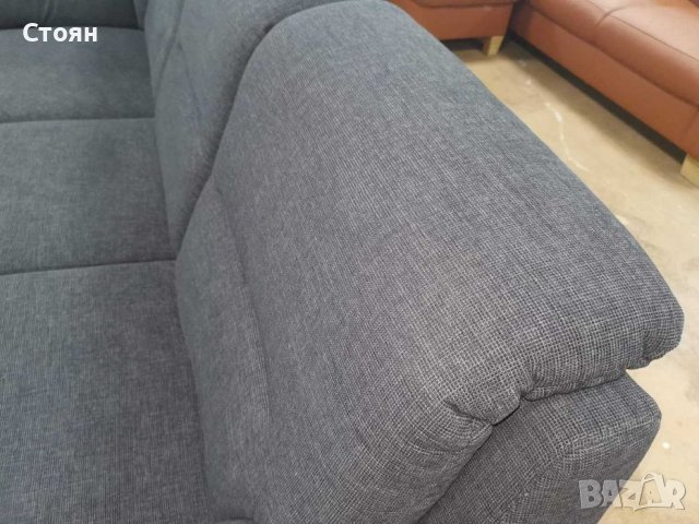 Тъмно сив ъглов диван "Harrison" от плат, снимка 8 - Дивани и мека мебел - 39330008