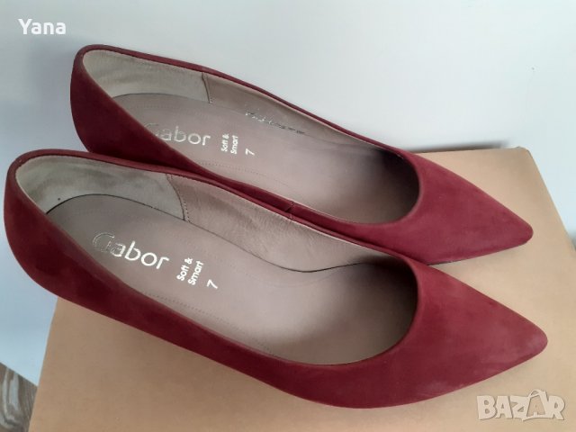 Обувки от естествен велур Gabor, размер 41, снимка 2 - Дамски обувки на ток - 43972888