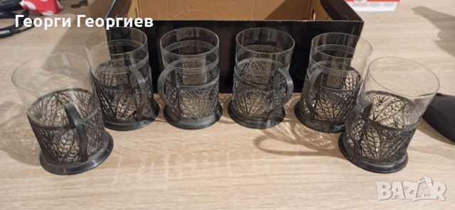 Руски стакани подстакани, снимка 3 - Антикварни и старинни предмети - 52546280