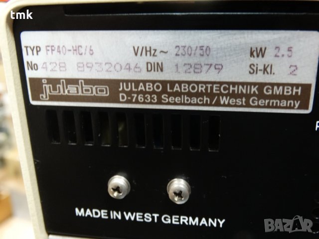 Лабораторен термостат Julabo FP 40-HC, снимка 9 - Лаборатория - 27666955