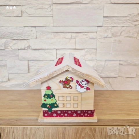 Коледна декорация къщичка, снимка 3 - Декорация за дома - 52478621