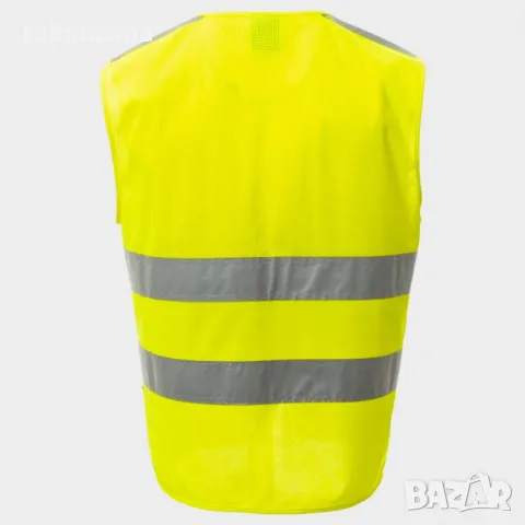 Светлоотразителен елек с цип и светлоотразителни ленти PAYPER ACE MESH YELLOW, снимка 4 - Спортна екипировка - 49991504