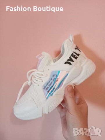 Дамски спортни обувки от кожа и дишаща материя , снимка 5 - Маратонки - 37960481