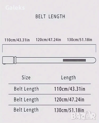 Мъжки официален колан за Панталони WilliamPAUL LEATH* Естествена телешка кожа!, снимка 11 - Колани - 50972897