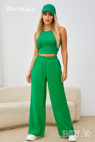 Красив Ежедневен Спортен Еластичен Панталон с Ластик и Връзки XL-XXL