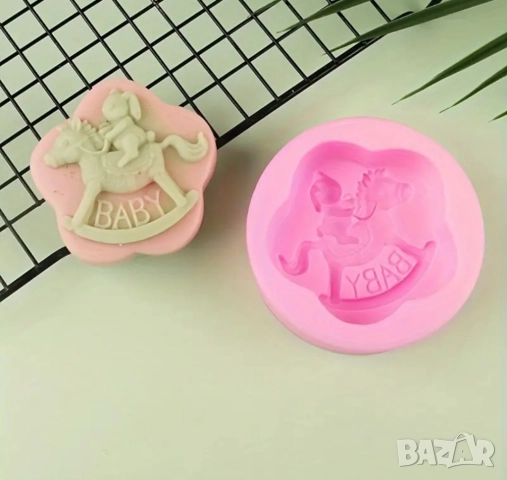 Молд бебешки зайче на конче BABY