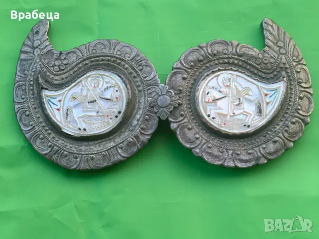 Религиозни пафти. Седеф. Религия. Св. Георги и св. Димитър , снимка 10 - Антикварни и старинни предмети - 47631040