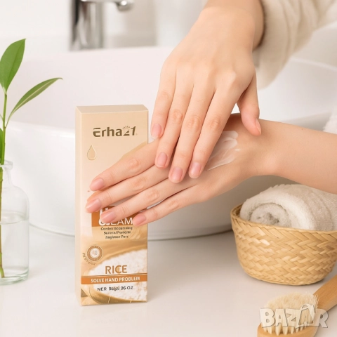 Хидратиращ крем за ръце с оризов екстракт Erha21 RICE, снимка 3 - Други - 51968767