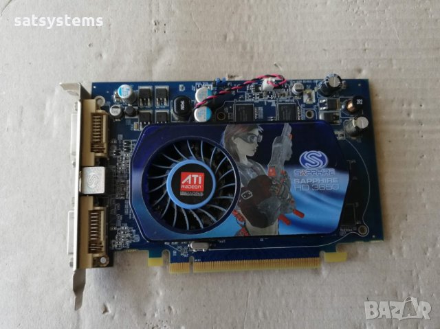 Видео карта ATi Radeon Sapphire HD 3650 512MB GDDR2 128bit PCI-E, снимка 1