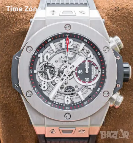 Hublot Big Bang Unico Chronograph 44mm Titanium Skeleton Dial Ceramic Различни Варианти, снимка 2 - Мъжки - 47999486