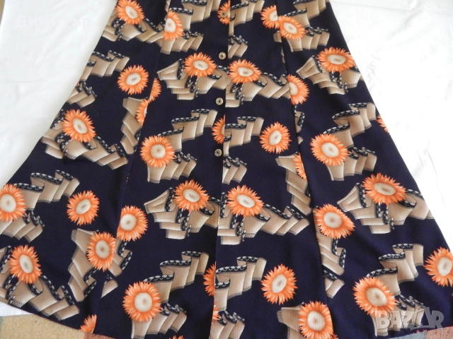 Копринена рокля ХЛ размер, снимка 6 - Рокли - 52040924