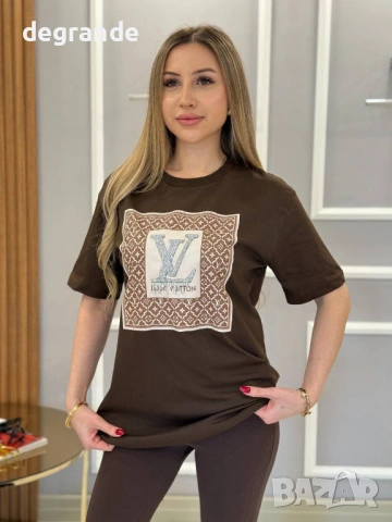 Нов Модел Дамска Тениска Louis Vuitton, снимка 3 - Тениски - 53288897