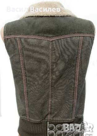 Warehouse зимен зелен дамски елек, снимка 3 - Жилетки - 51933206