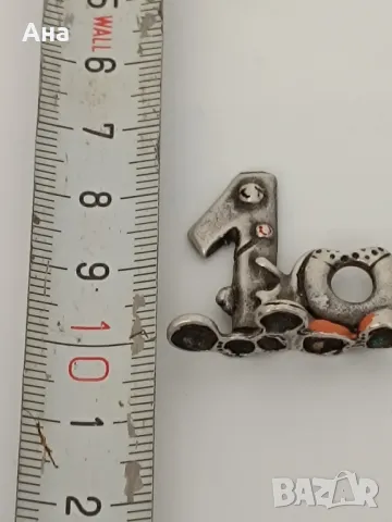 Сребърна фигурка , снимка 5 - Колиета, медальони, синджири - 50348999