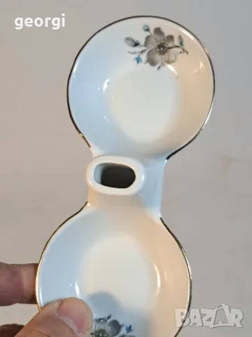 българска порцеланова солница  Китка Разград  11/1, снимка 2 - Сервизи - 48925234