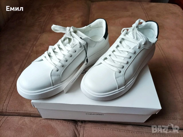 Кецове Calvin Klein, естествена кожа, размер 42, снимка 2 - Кецове - 51047436
