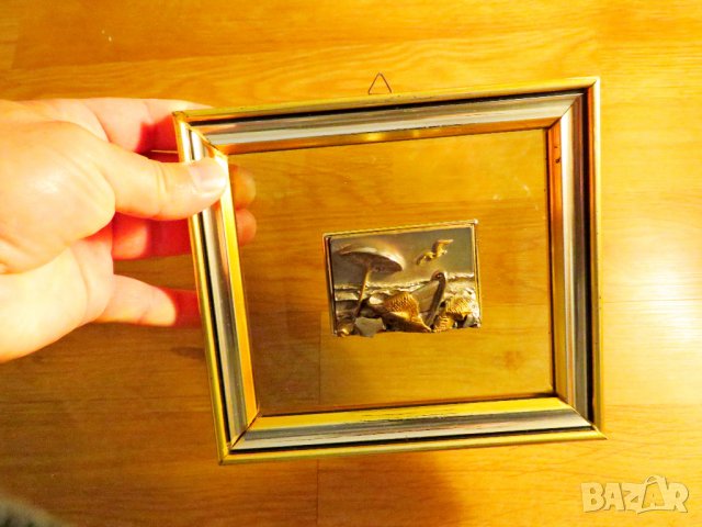 картина, Сребърна картина - на морския Бряг  - 3D с маркировка за сребро 800 - за подарък, снимка 5 - Картини - 36906607