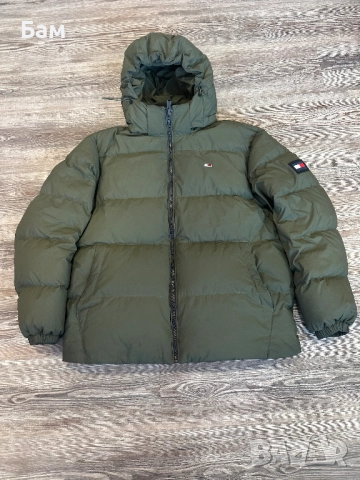 Оригинално мъжко пухено яке  Tommy Hilfiger размер ХЛ, снимка 4 - Якета - 52838709