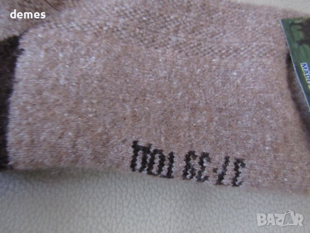 Машинно плетени чорапи от камилска вълна размер 37-39, снимка 3 - Мъжки чорапи - 52355816